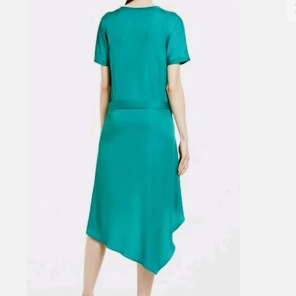 BCBG MAX AZRIA Taupe ANGELIKA CINDER HIGH-LOW DRESS Size S - Picture 3 of 9